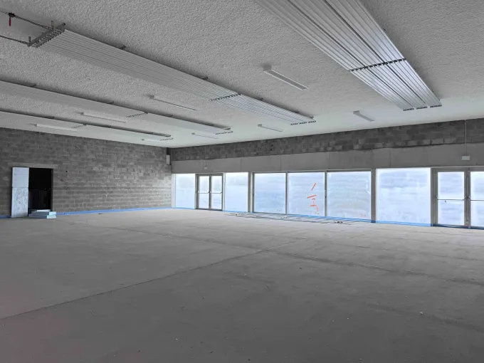 Vue de l'intérieur du projet Peronnes salle de sport