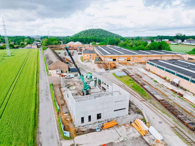 Chantier vu du ciel de Bascoup
