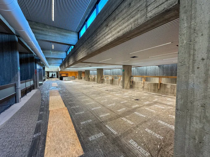 Vue de l'intérieur du projet Namur Bump