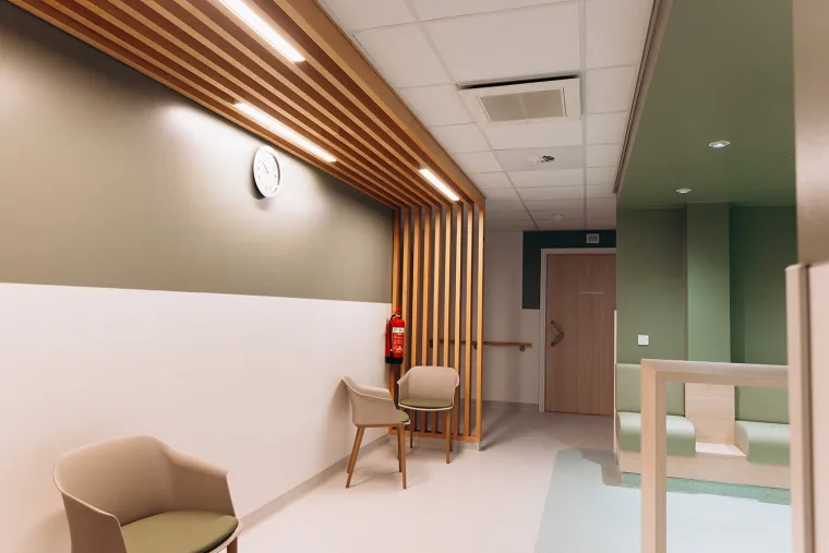 Vue de l'intérieur du projet Hornu Epicura