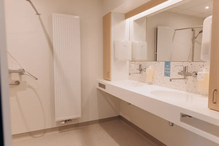 Vue de l'intérieur du projet Hornu Epicura