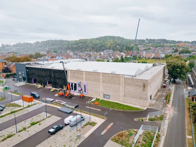 Vue aérienne de Namur Expo