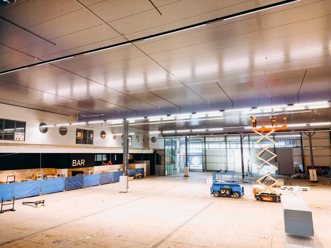 Vue de l'intérieur de Namur Expo