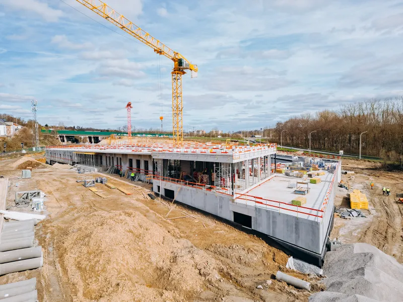 Dherte poursuit le développement du nouveau pôle technique communal de Wavre