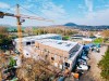 Vue au drone du chantier de Cuesmes