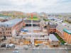 Vue au drone du chantier de La Louvière ISJ