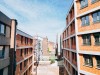 Vu des deux bâtiments du chantier Molenbeek 